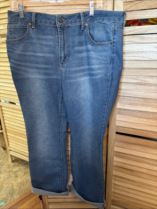 No Boundaries Denim - No Boundaries Women's Medium Blue Boyfriend Jeans 16